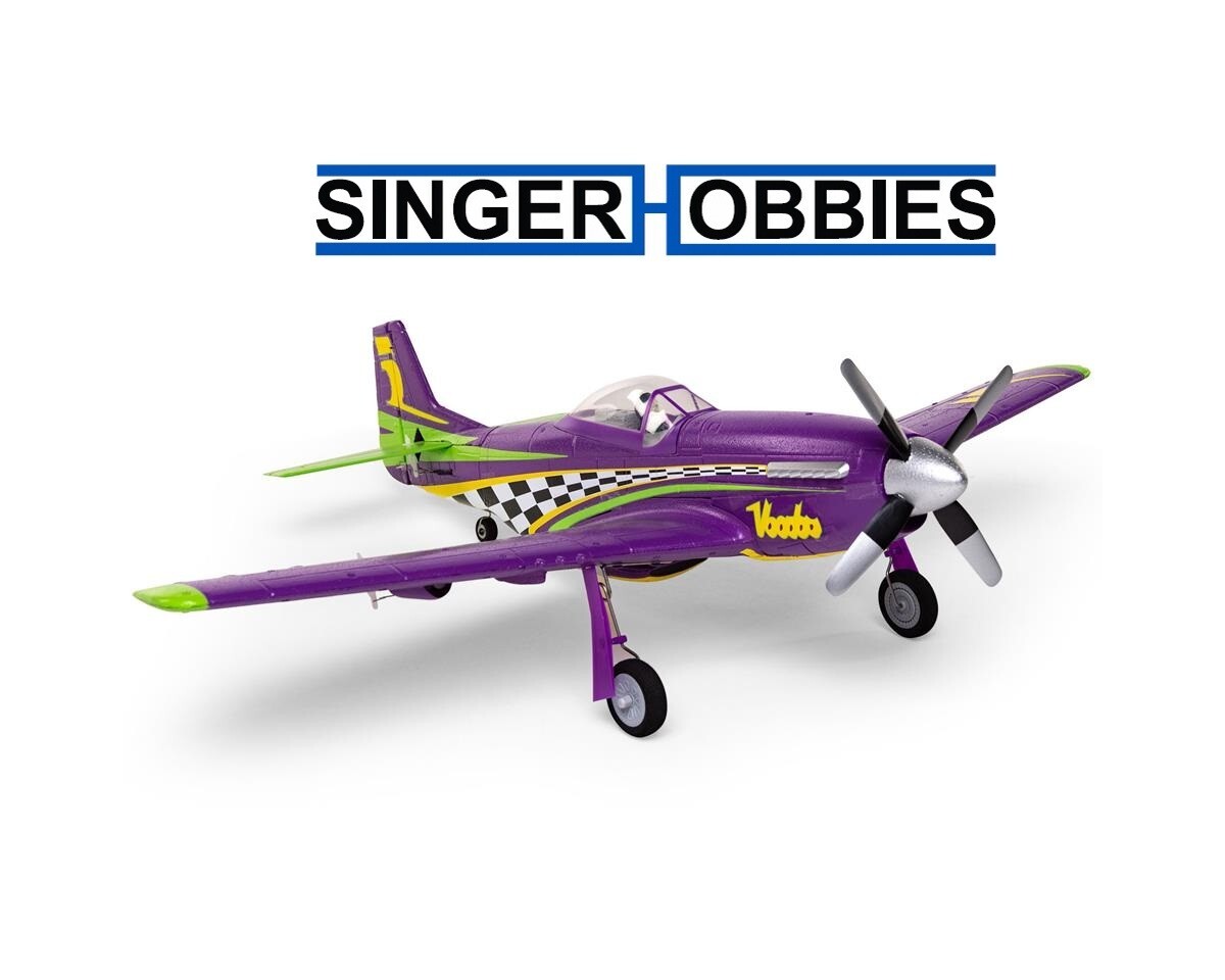 E-flite EFLU4350 UMX P-51D Voodoo BNF Basic Airplane 493mm w/AS3X & SAFE Sel HH
