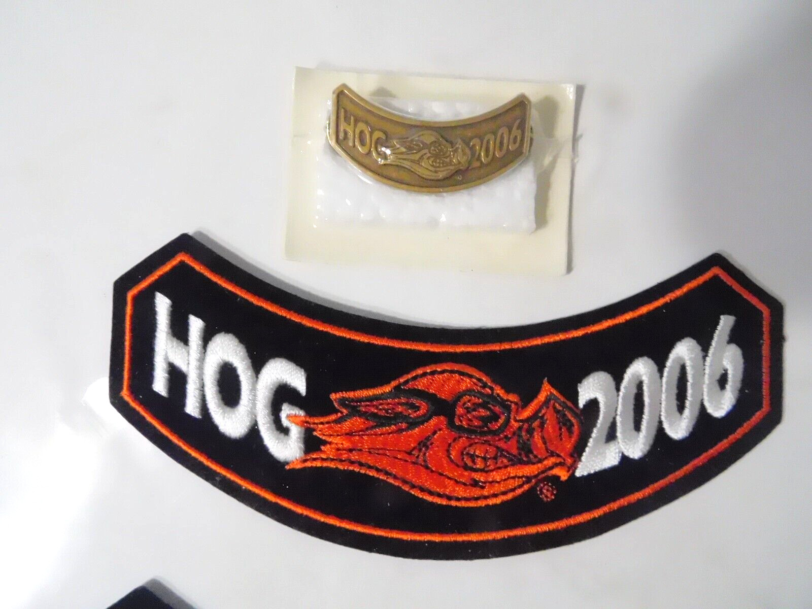 4 HOG Harley Davidson Patches & Pin 2006