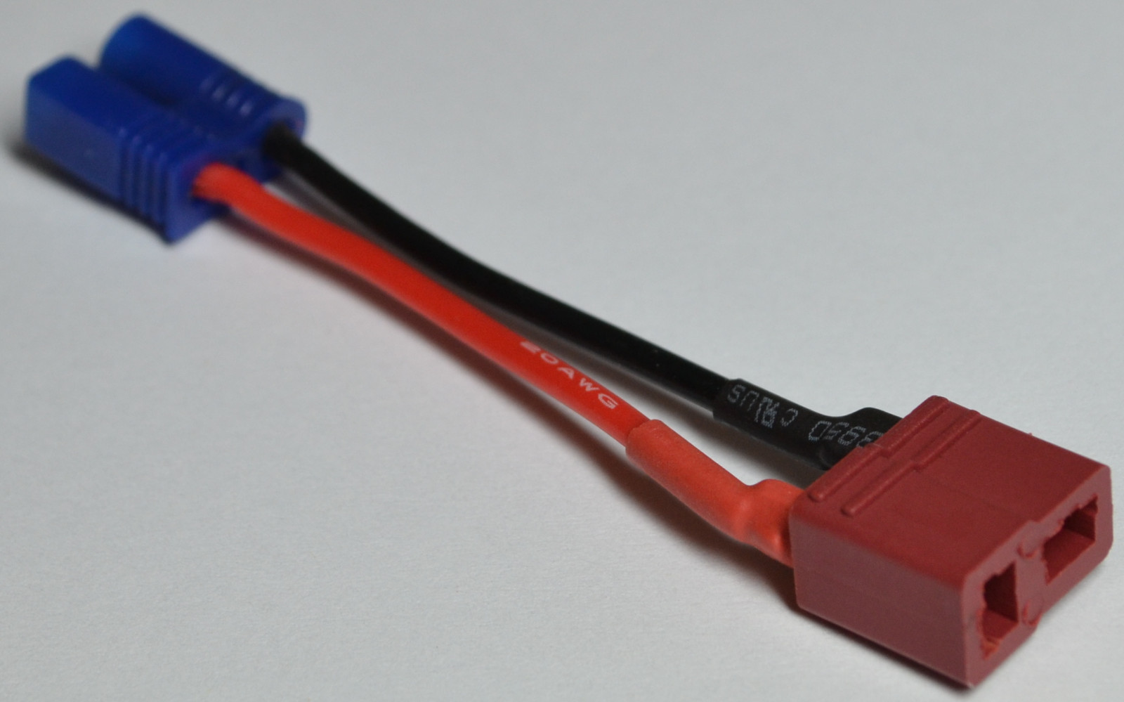 T-Plug (Deans Style) Female To EC2 Male Adapter with 5CM (2 inches) 20awg Wire
