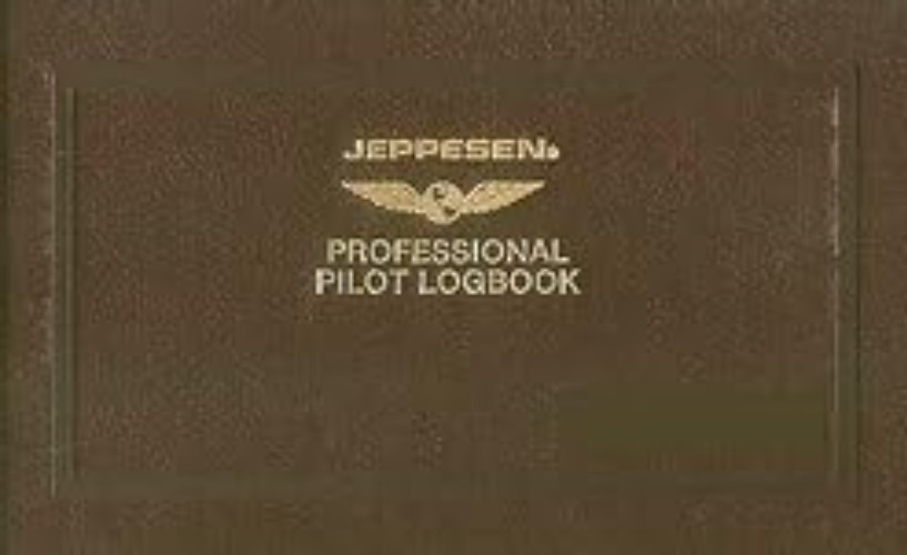 Traditional Brown Leather Pilot Logbook: Ideal for Flight Record-Keeping