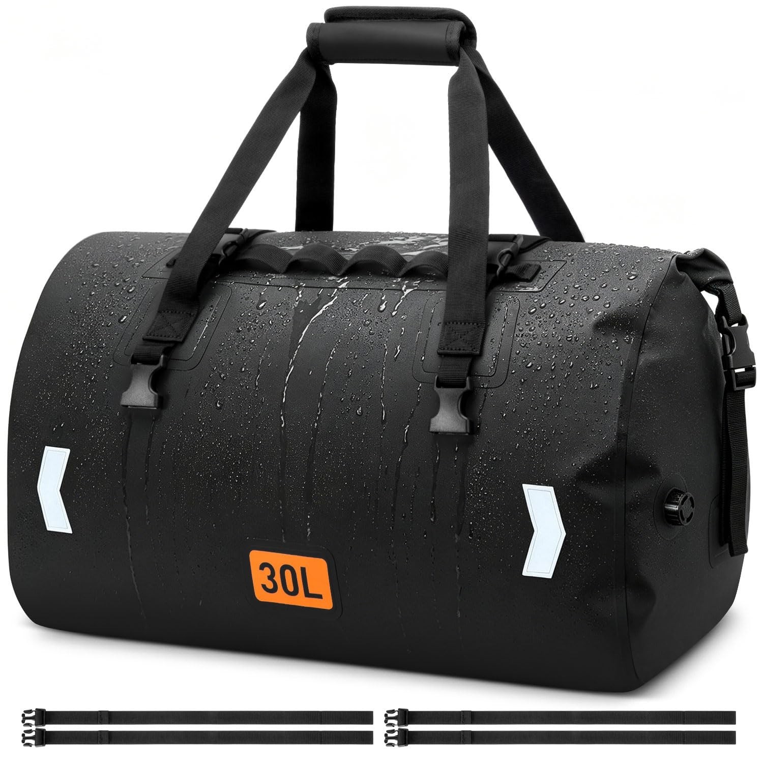 OCKLILY Waterproof Motorcycle Dry Bag, 30L Roll-top Motorcycle Tail Bag with ...