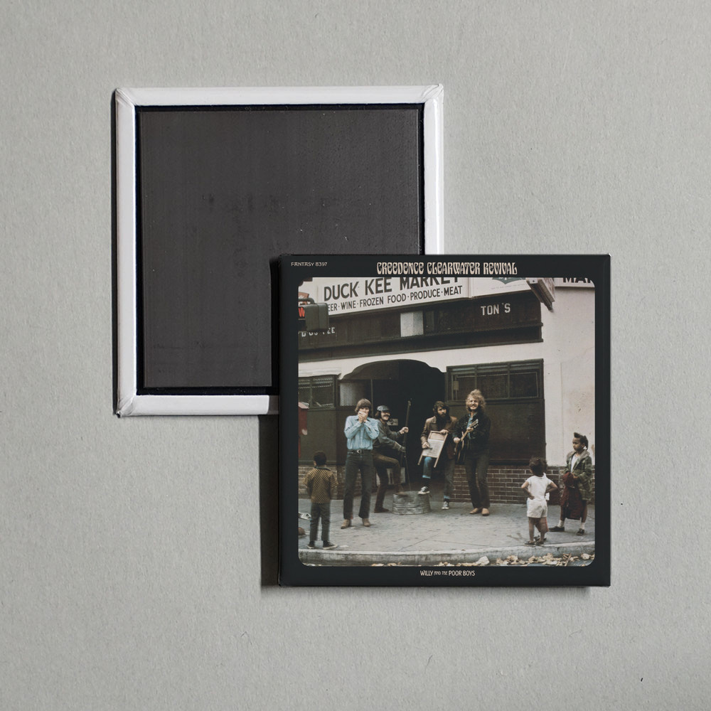 Creedence Clearwater Revival - Willy And The Po Album Cover Locker Fridge Magnet