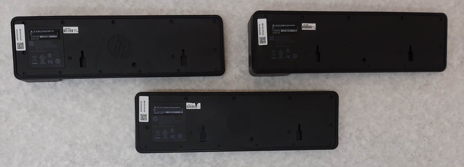 Lot of 7 HP 2013 UltraSlim Docking Station Black HSTNN-IX10 *Mixed PNs - Read*