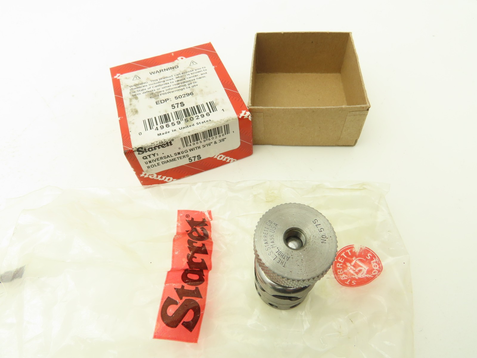 Starrett 57S Universal Snug Sleeve 5/16" 3/8" for Gage Indicators
