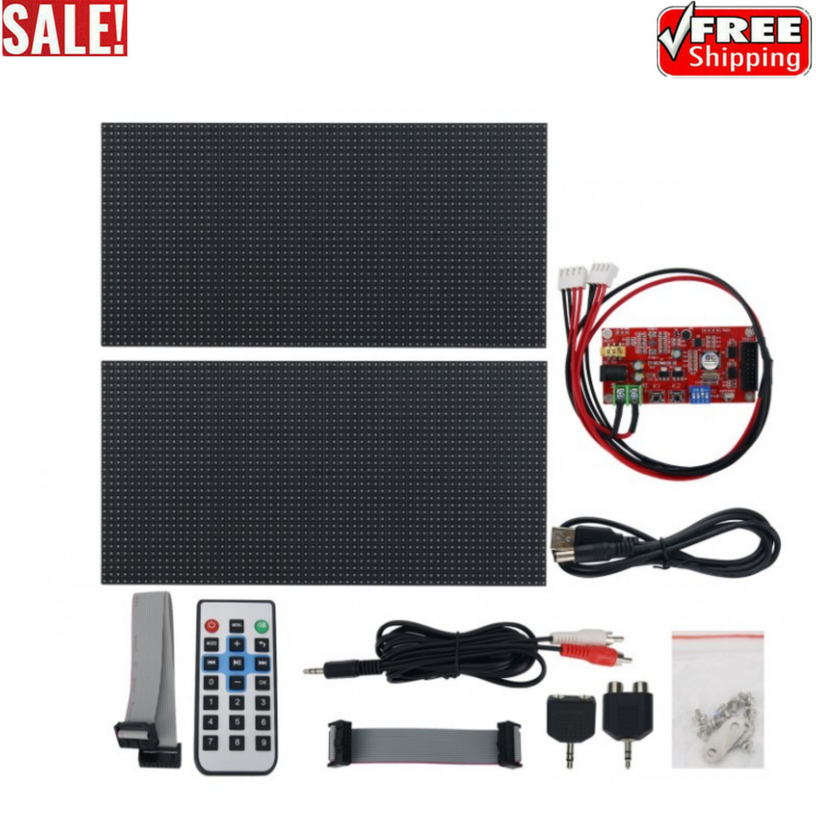 AS1000 RGB Sound Control Music Spectrum Display Rhythm Light 2*P4 Board
