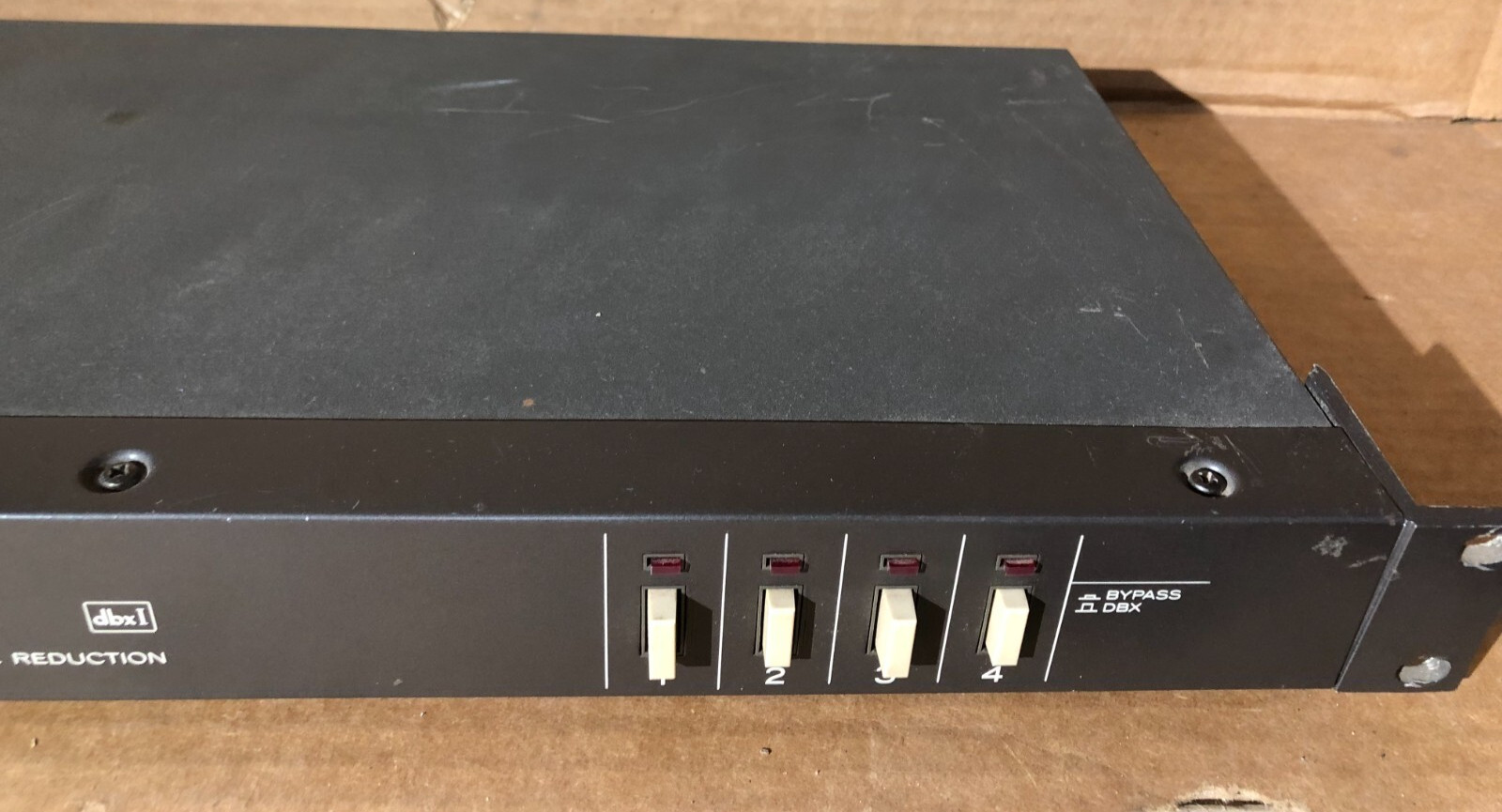Vintage TASCAM DX-4D Professional Noise Reduction Unit Powers on