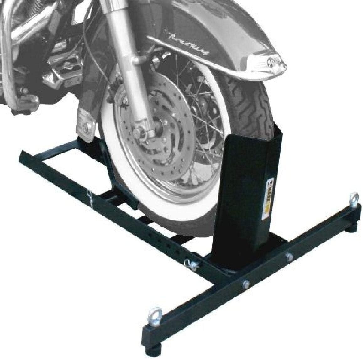 Adjustable Motorcycle Wheel Chock Stand Heavy Duty 1800lb Weight Capacity