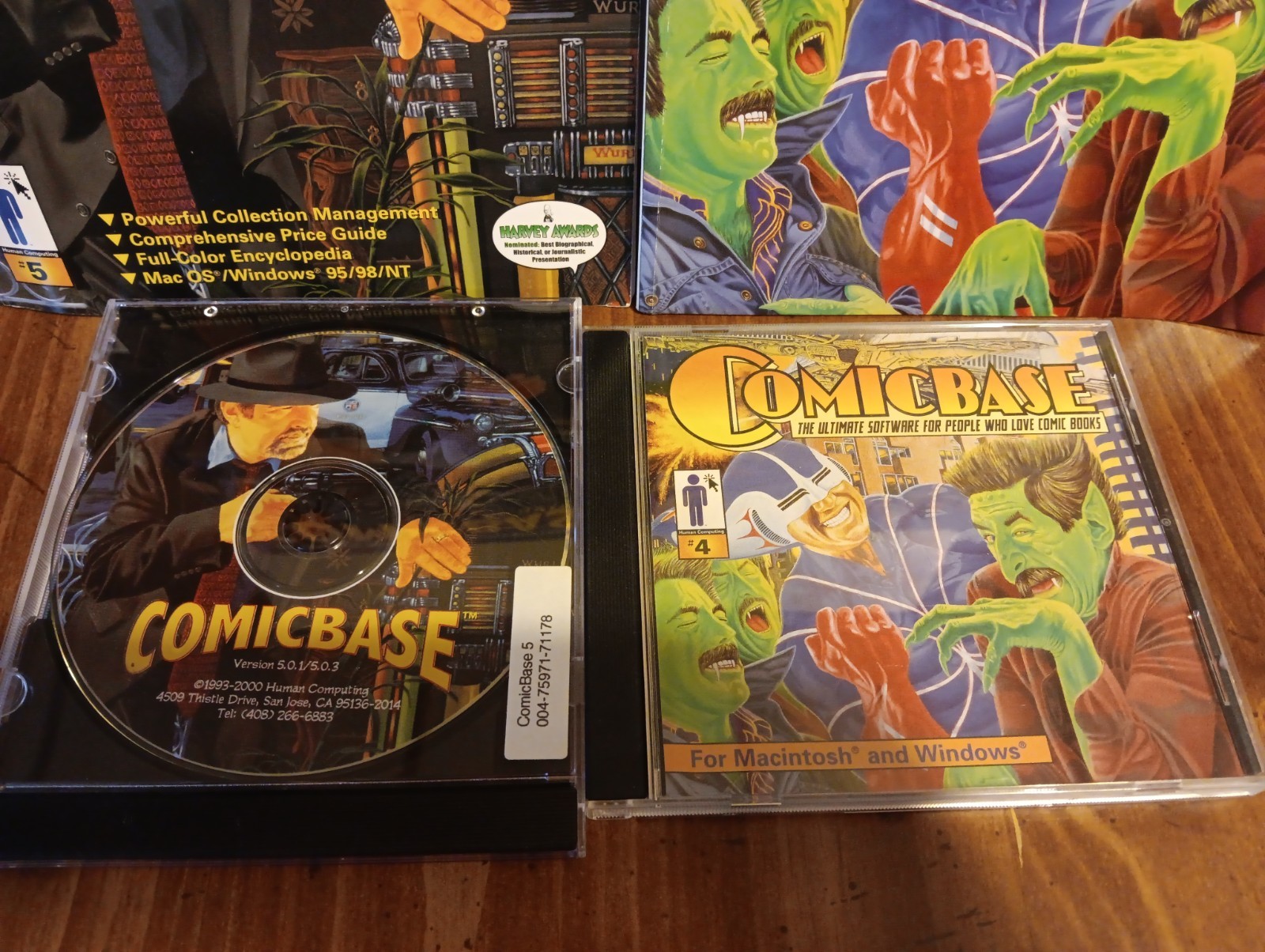 Vintage ComicBase 4 & 5 Software & Magazines w/#6 Deluxe Edition CD Set/Pristine
