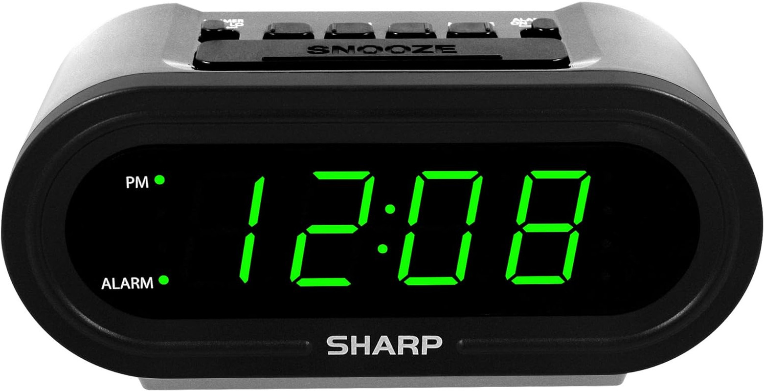 Digital Alarm with Accuset - Automatic Smart Clock, Never Needs Setting - Great