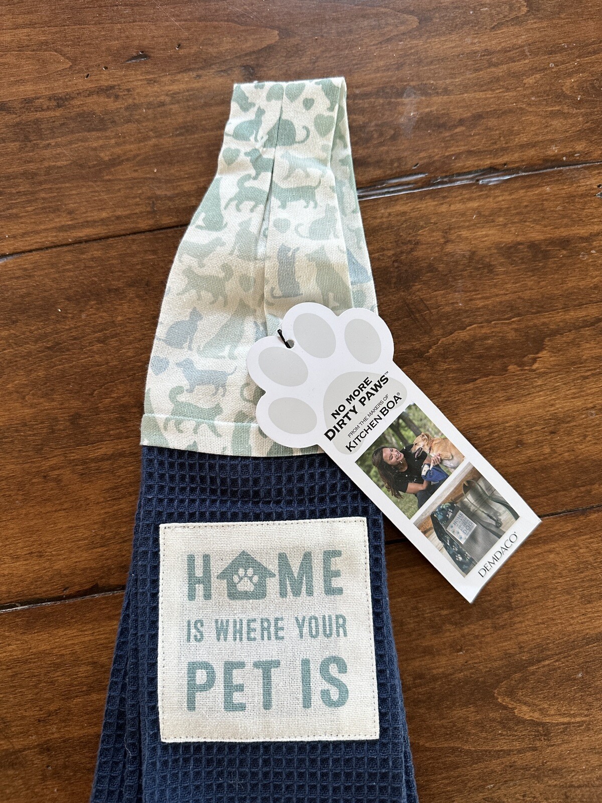 Kitchen Boa Towel, New Home Is Where Your Pet Is -For Dirty 🐾 🐾 Paws