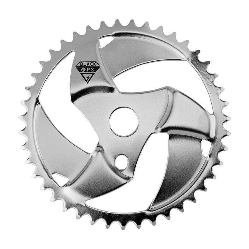 Chainring Black-Ops Blade 1pc 43T 3/32 Steel Silver