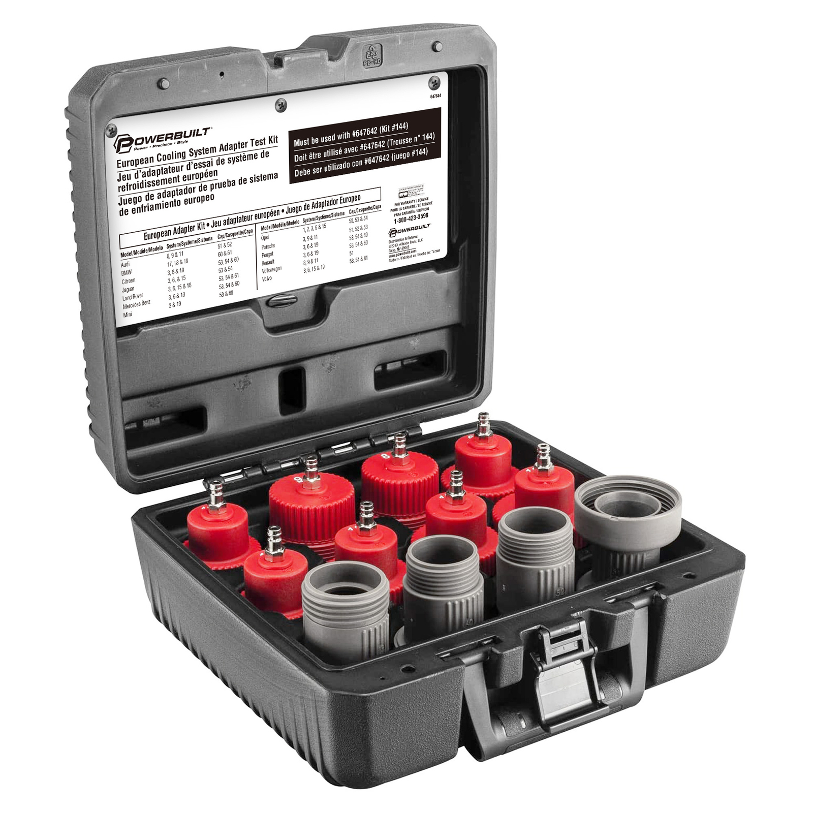 Powerbuilt European Cooling System Adapter Test Kit - 647644