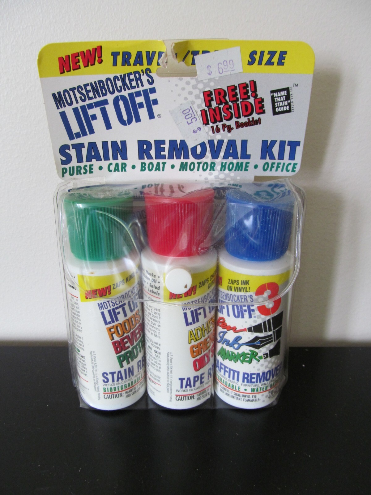 Vtg 1994 Motsenbockers Lift Off Stain Removal Travel Size Kit