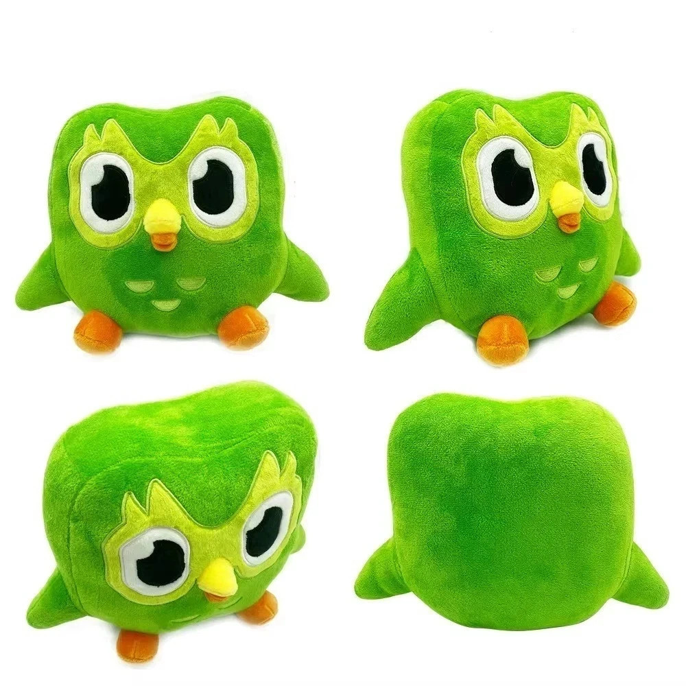 Green Duolingo Owl Plush Toys Duo Plushie Of Duo The Owl Cartoon Anime Owl Doll*