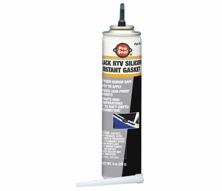 Pro Seal 80049 Oil-Resistant Rtv Silicone Gasket Maker, 8 Oz, Black, Temp Range