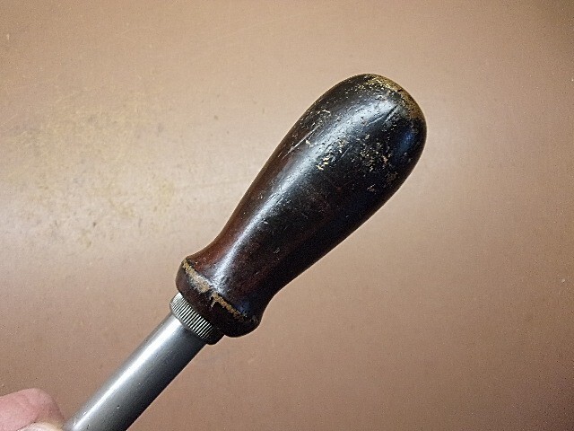 Vintage Greenlee No. 458 Industrial Spiral Screwdriver 12 1/2" - 17 1/2" Long