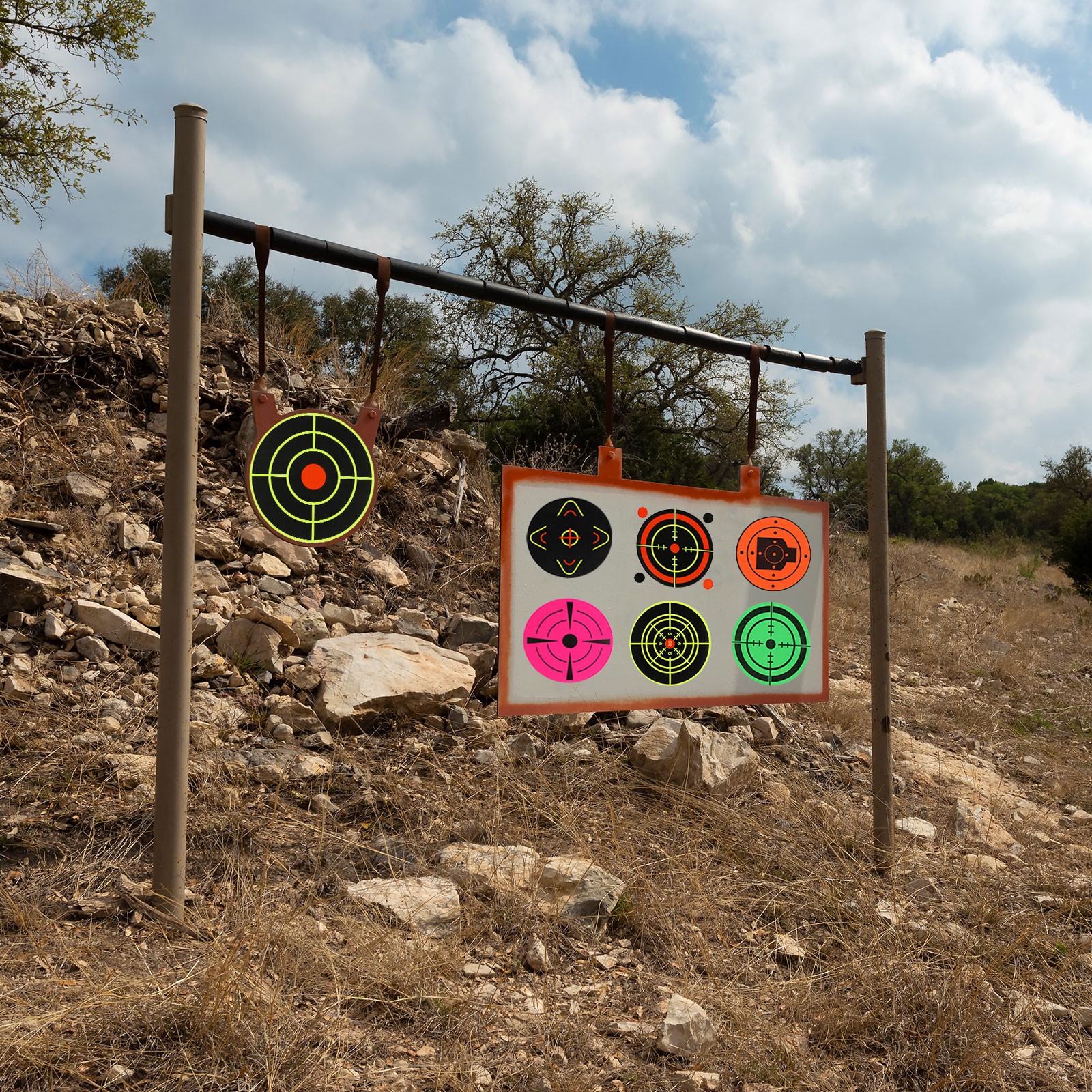Shooting Target Stickers 4" 100 Pack Adhesive Splatter Targets 4 Circles