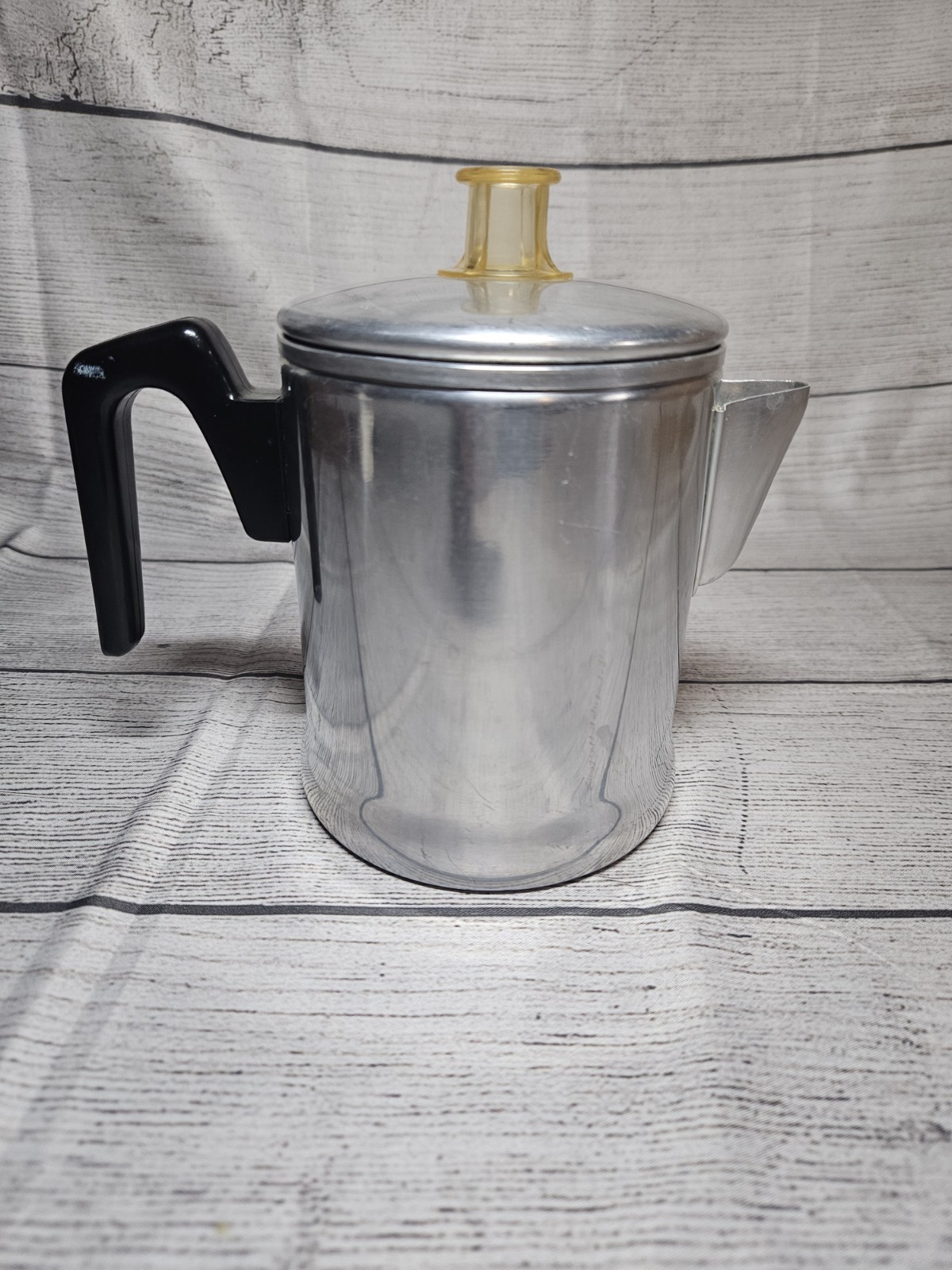 Century Aluminum Ware 5-Cup Coffee Pot Percolator COMPLETE - 6.5" - 1960s VTG