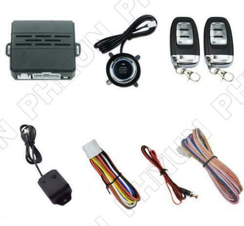Car SUV One Key Remote Start System Ignition Engine Vibration Alarm Start Button