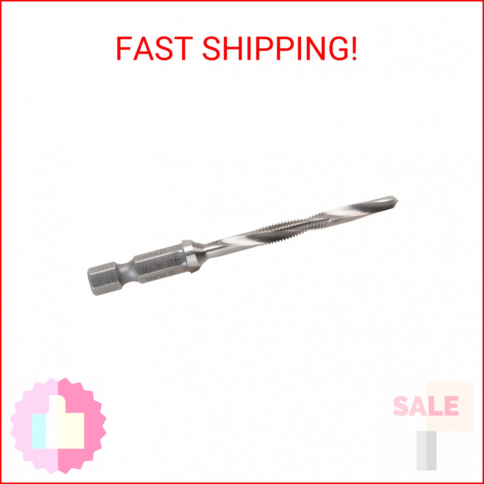 Greenlee Drill/Tap/Countersink Bit, 10-32X2 1/4 L