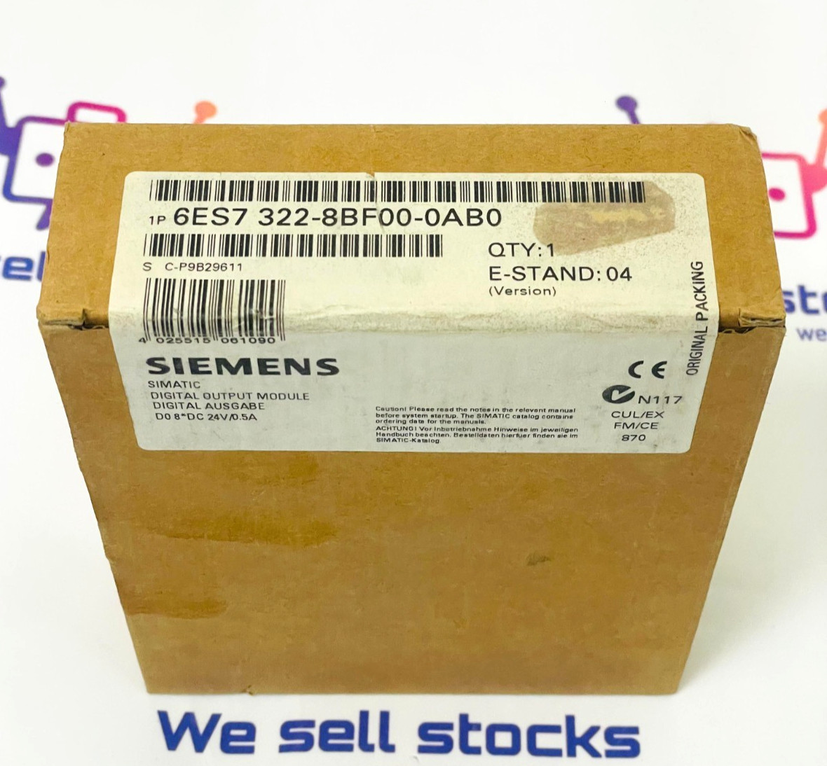 SIEMENS SIMATIC S7 Digital Output Module 6ES7322-8BF00-0AB0