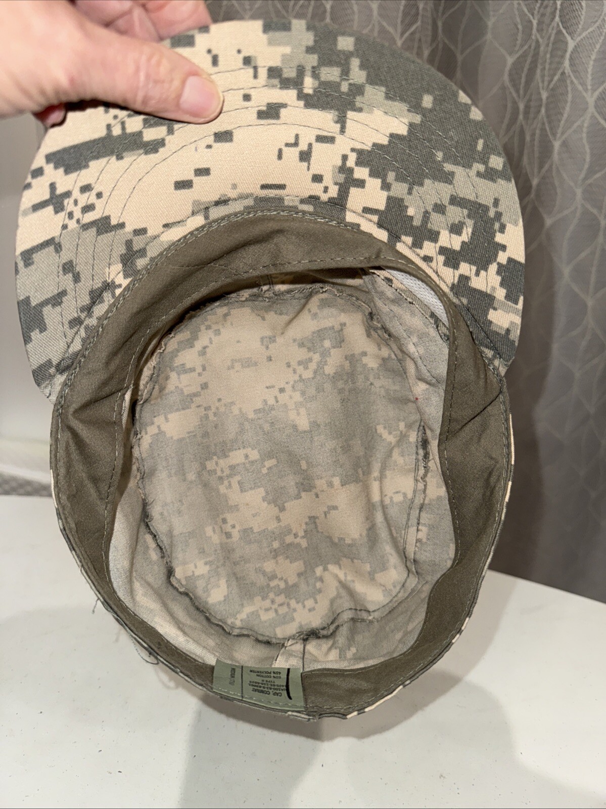 Cadet Combat Hat Cap Camouflages Desert Tans Hat Cap Medium 7.5”Government Issue