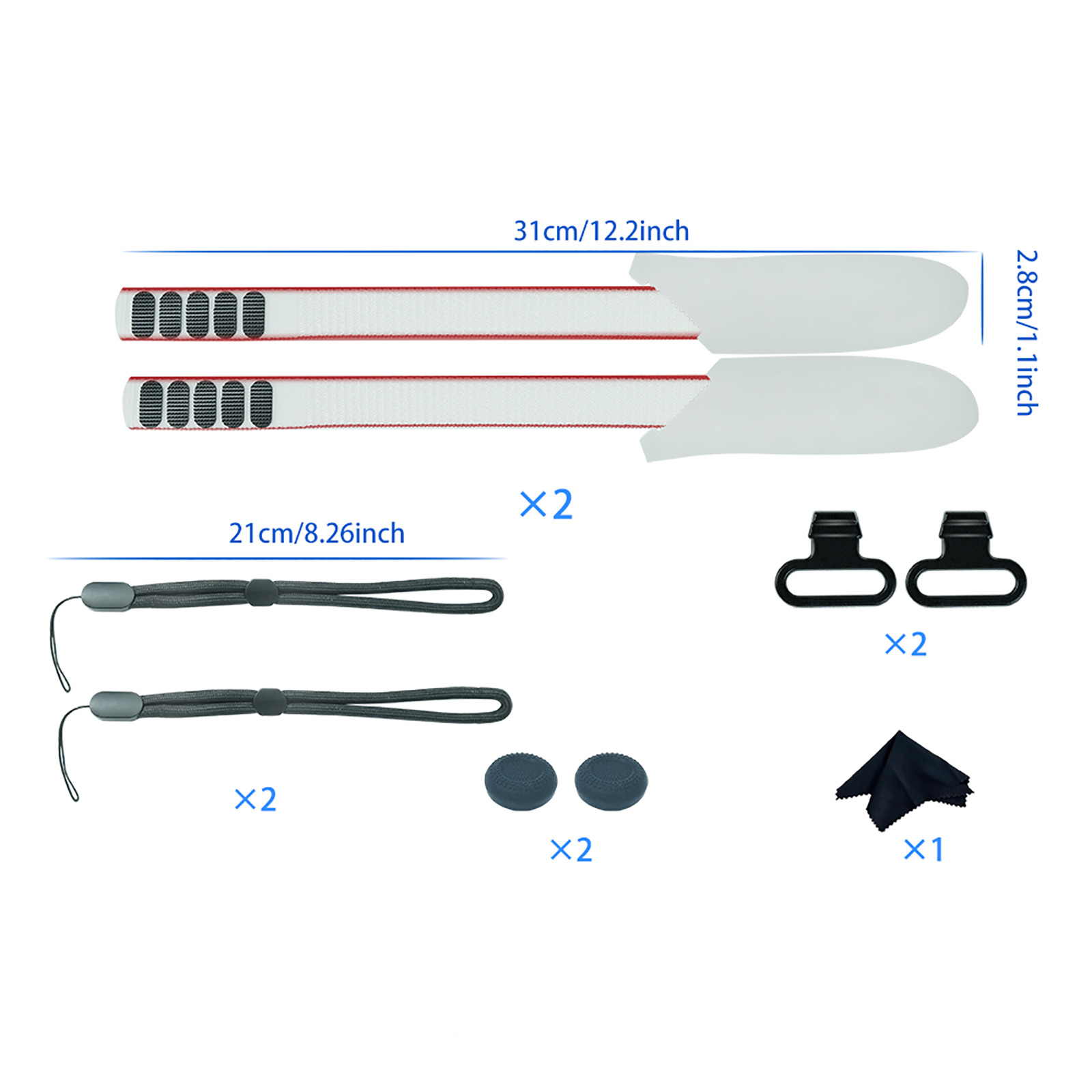 For Quest 3 VR Remote Control Handle Grip Cover Hand Strap Set Covers