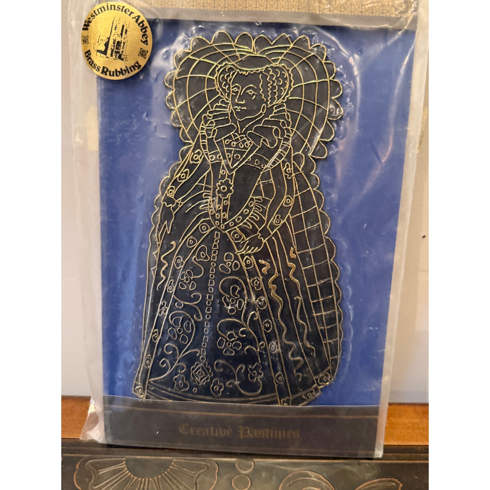 Creative Pastimes MARY QUEEN Of SCOTS Brass Rubbing Kit 1978
