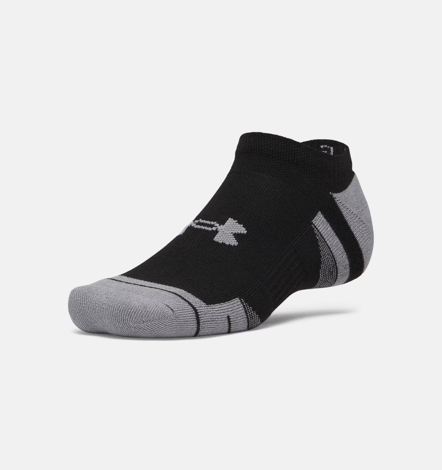 Under Armour UA Performance Tech 6-Pack Low Socks Black Large 8.5-13 1386243