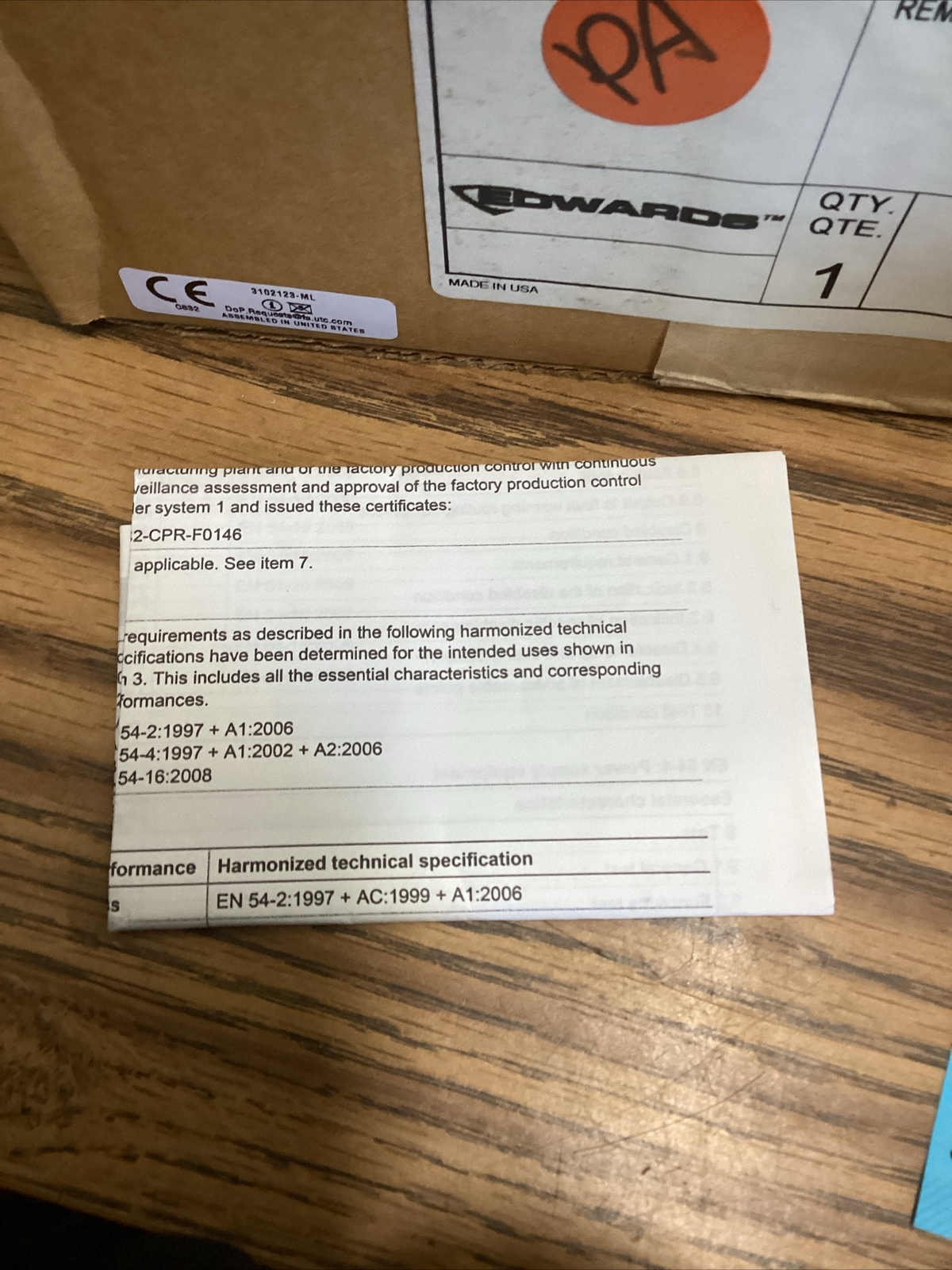 EDWARDS RLCM/B-S SURFACE WALL BOX FOR REMOTE LCD COMMAND MODULE 🟠