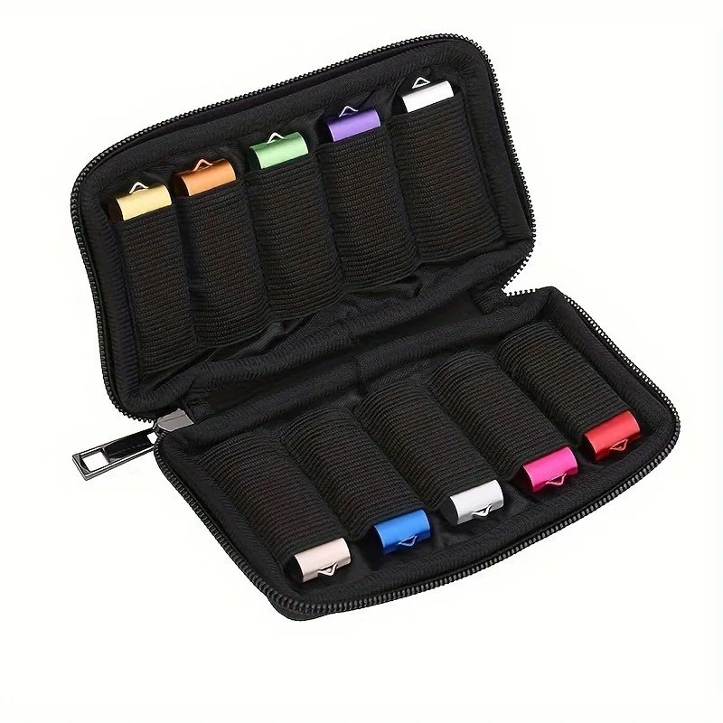 Flash Drive Case USB Storage Case 10 Slots, Portable Thumb Drive USB Holder