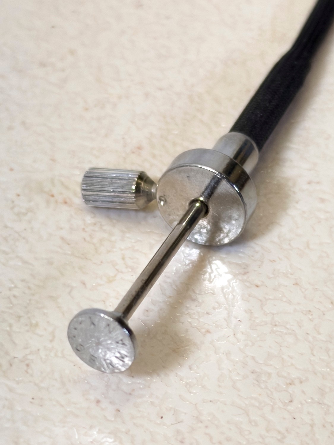 Vintage German 10” Camera Cable Shutter Release Locking Threaded Mechanical
