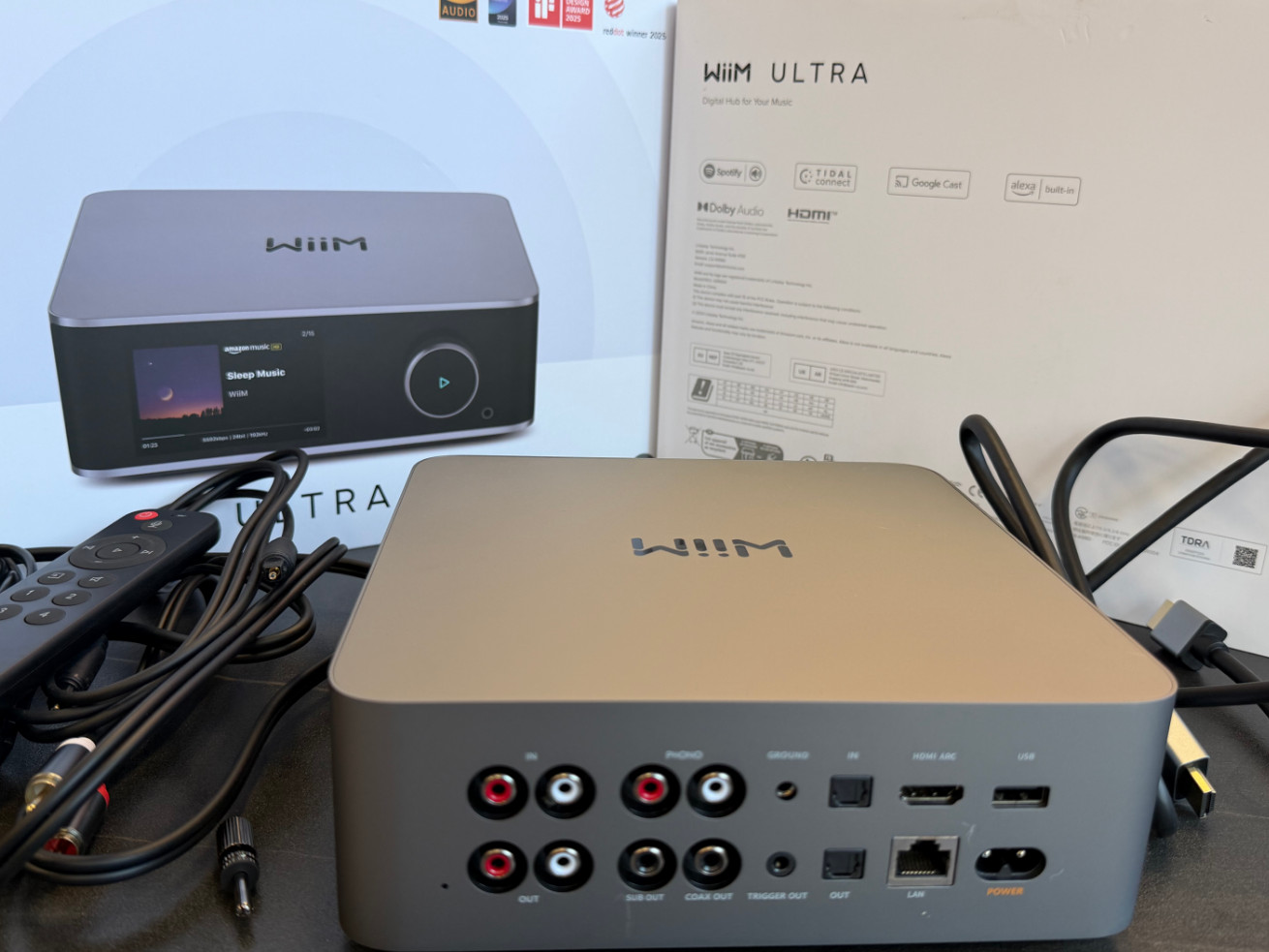 WiiM Ultra Music Streamer & Digital Preamp | 3.5" Touchscreen | Silver