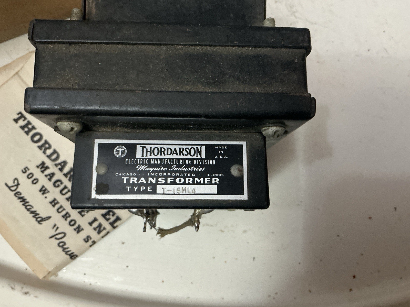 VINTAGE THORDARSON T-19M14 UNIVERSAL MODULATION TRANSFORMER