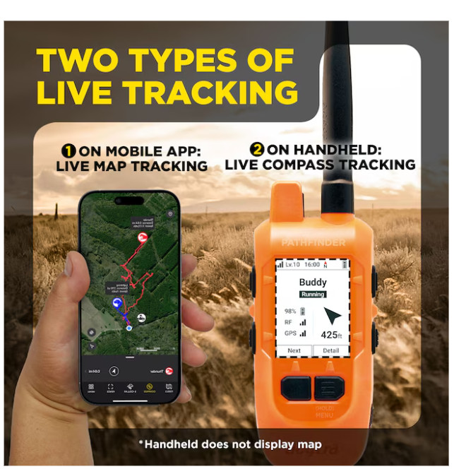 Dogtra Pathfinder2 Mini Compass - Handheld GPS Dog Tracking and Training System