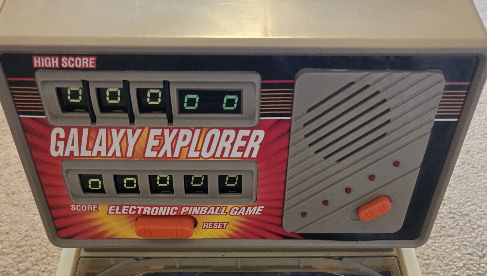 Vtg GALAXY EXPLORER Electonic Tabletop Pinball Machine (Read Description)
