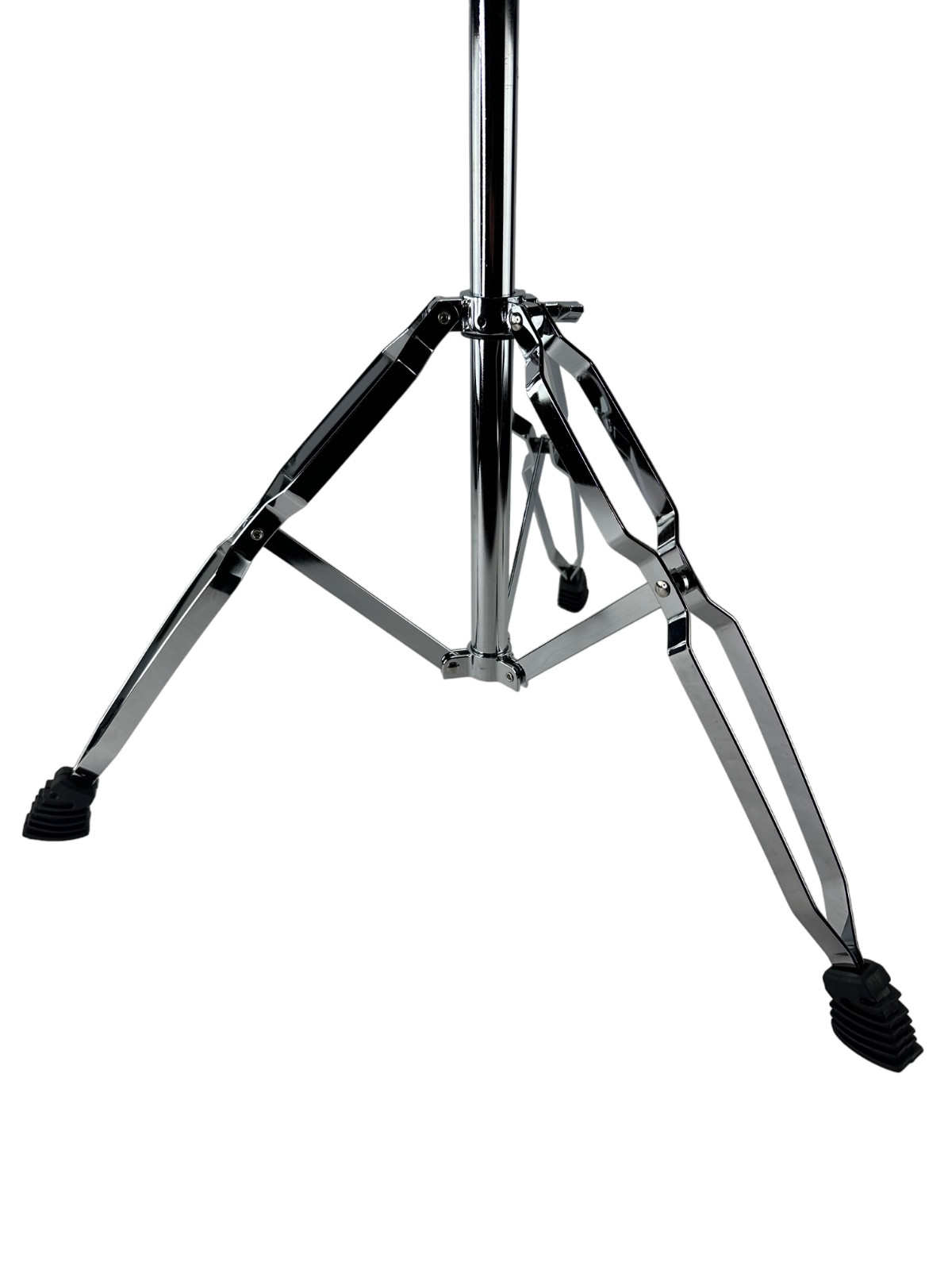 Set of 2 Zenison Heavy Duty 5' Chrome Cymbal Stands Anti Skid Feet Durable