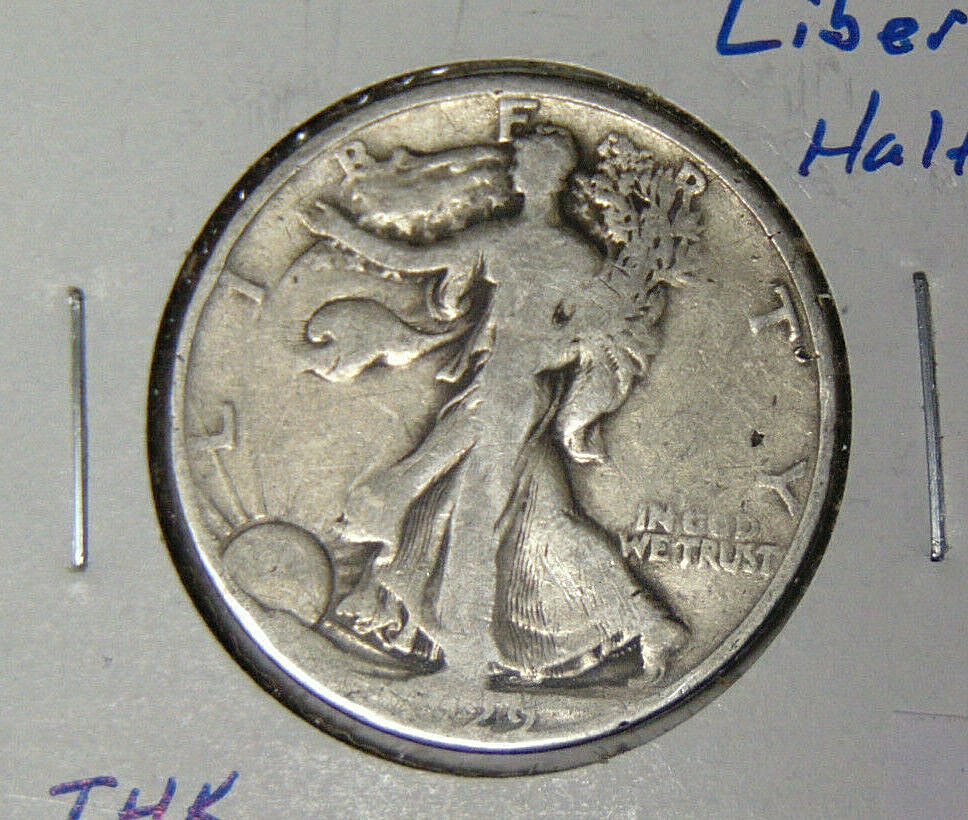 1929-D Walking Liberty Half Dollar Circulated Denver Mint (4921-2)