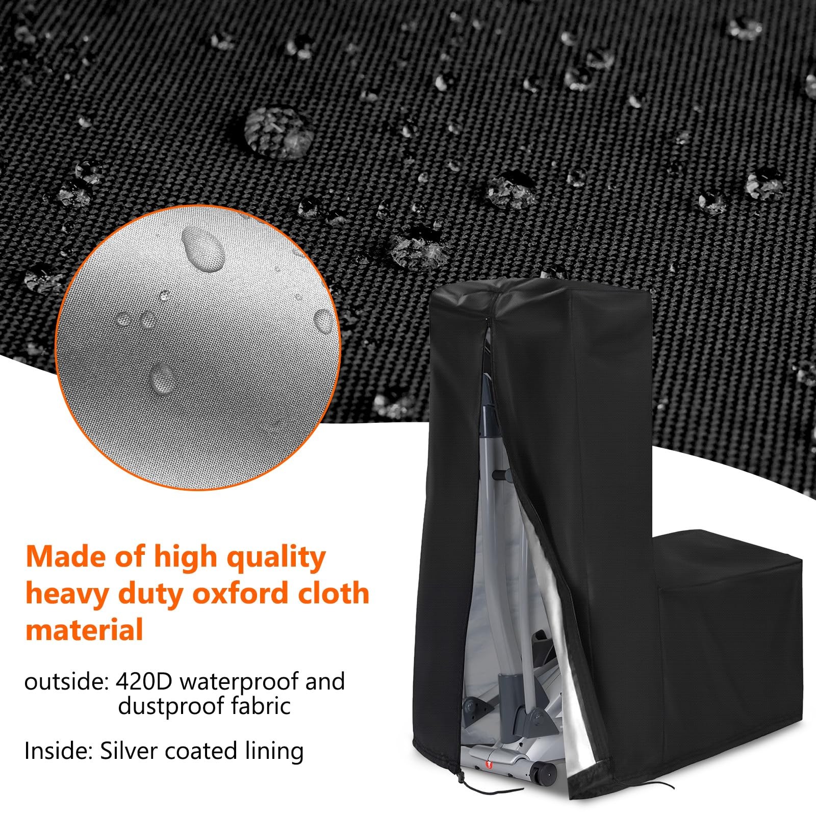 Elliptical Cover, Waterproof & Dustproof Elliptical Exercise Machine Cover fo...