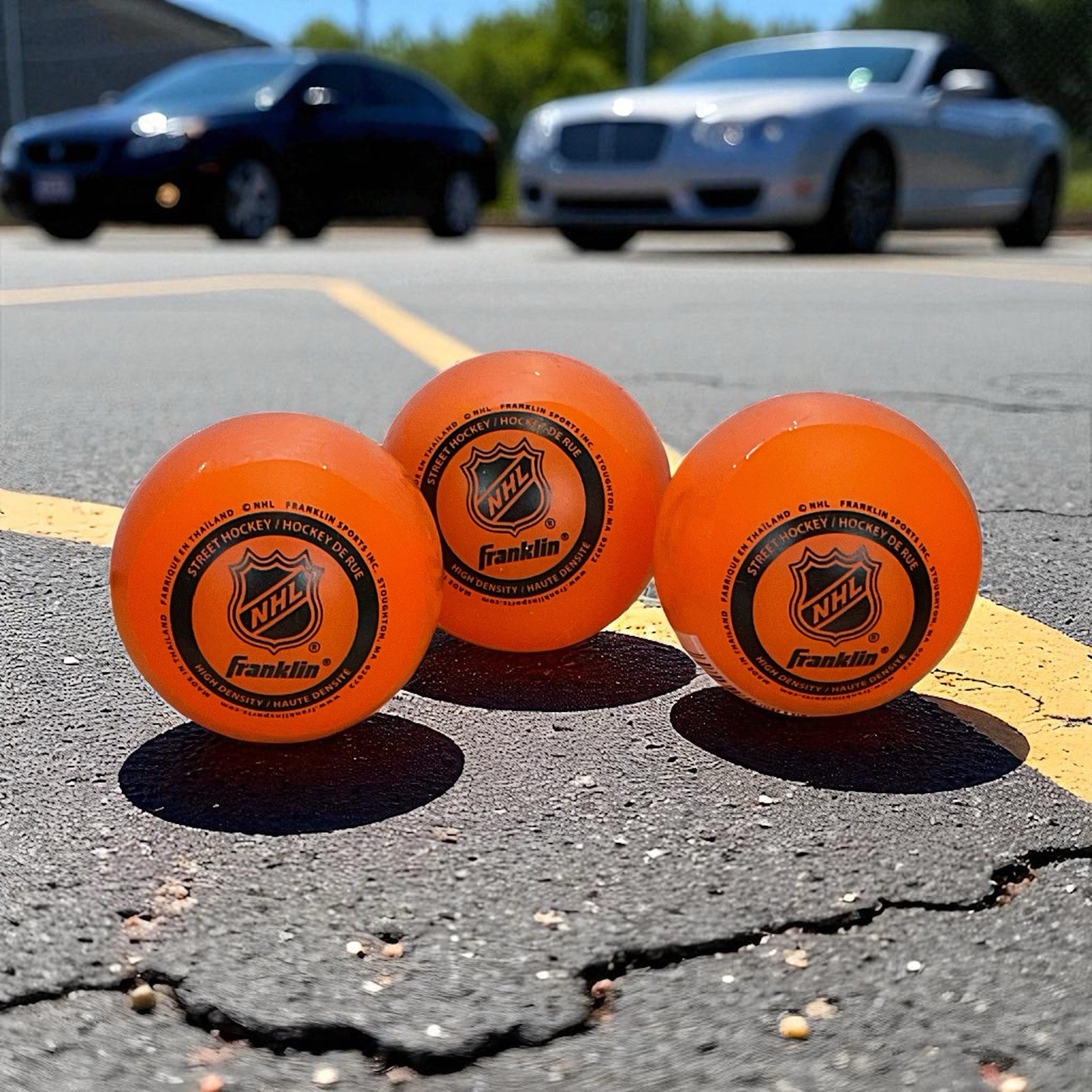 Lot Of 3 Franklin NHL Street Hockey Balls NWT
