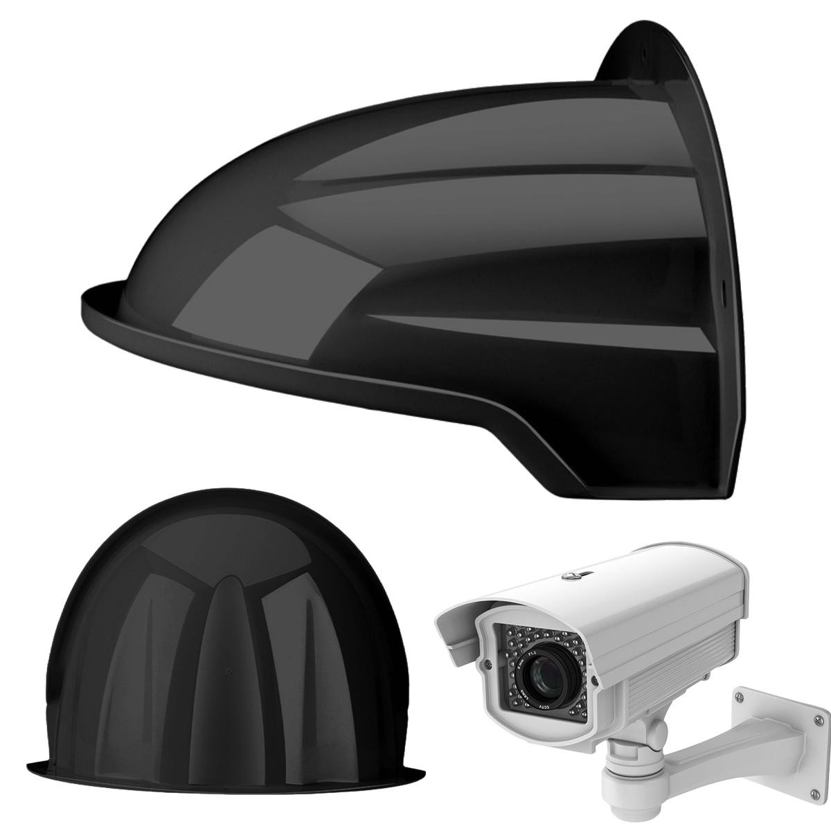 ABS Material Outdoor Camera Rain Cover Waterproof Protective Shield Black