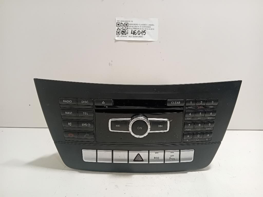 Car Radio For Mercedes C Class Coupe (W205) A204 900 51 12 626951(R9M) (15+)