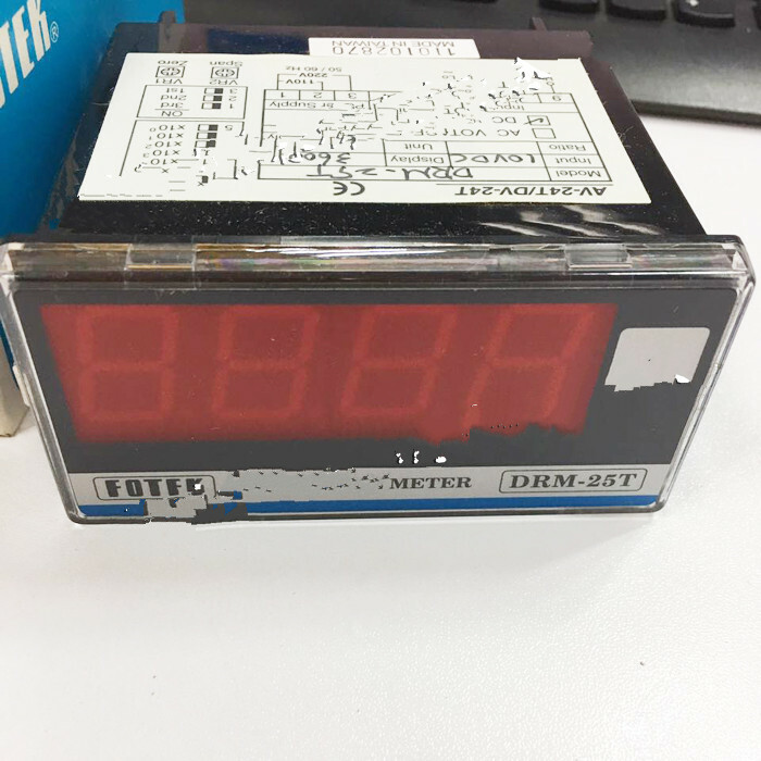 1pc New FOTEK Speed Voltmeter Ammeter DRM-25T