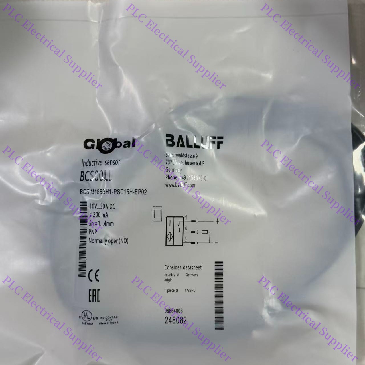 BCS00LL One BALLUFF BCS M18BBH1-PSC15H-EP02 Proximity Sensor Fast Delivery New
