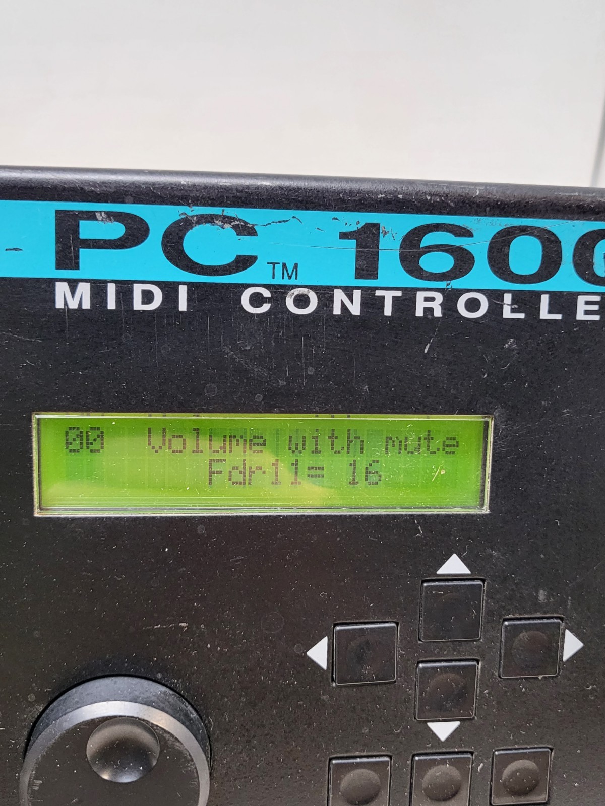 Peavey PC1600 MIDI Control Surface Powers On Error Message Tested READ PARTS