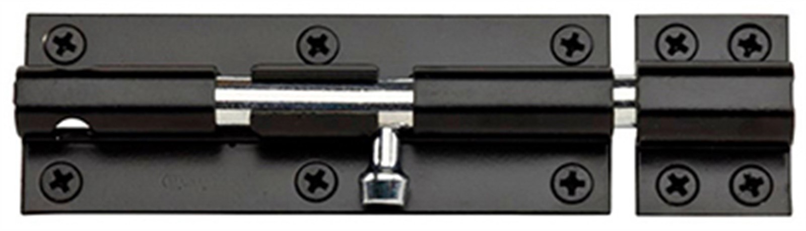 National Hardware 5 in. L Black Steel Heavy Duty Barrel Bolt 1 pk (Pack of 2)