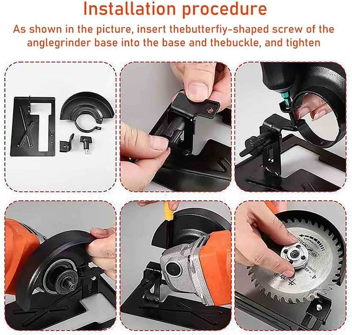 1Pcs Special Cutting Bracket Protective Cover for Angle Grinder Adjustable Angle