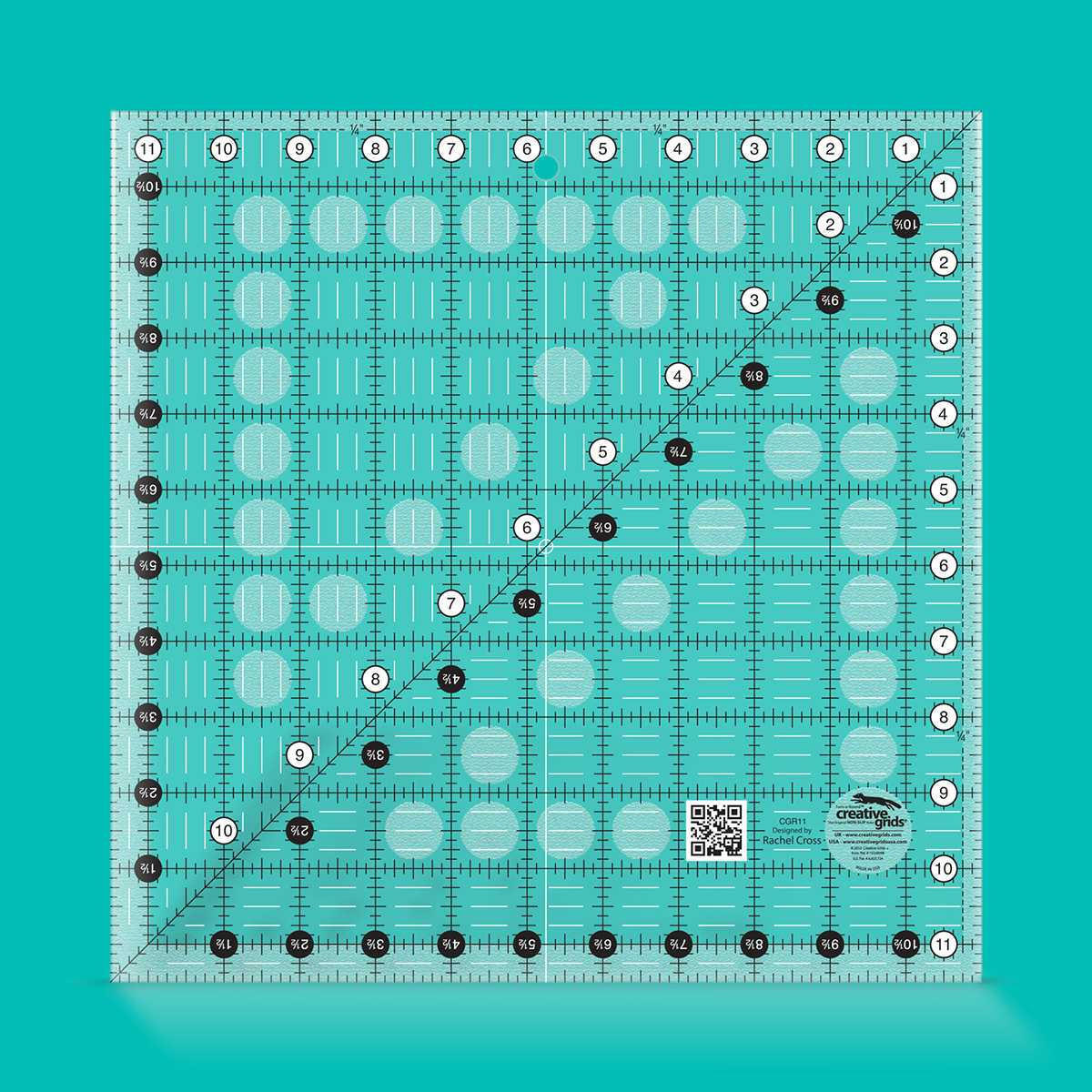 Creative Grids -- Quilt Ruler 11-1/2in Square