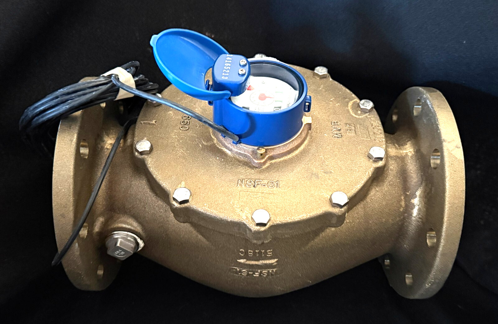 Hersey MVR650 4" NPT Low Flow Water Meter 5-650 GPM 150 PSI Cls 150 ANSI Flange