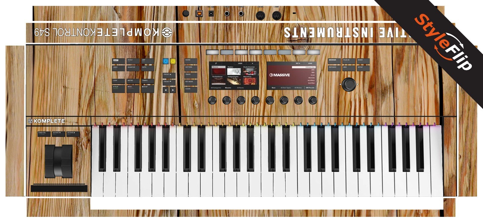 Native Instruments KK S49 MK2 | Wood 4 | Protective Decal | StyleFlip Skins